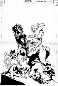 JL Adv #25 cover inks JL Adv #25 cover inks