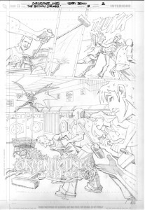 Strikes #18 Title Page pencils Strikes #18 Title Page pencils