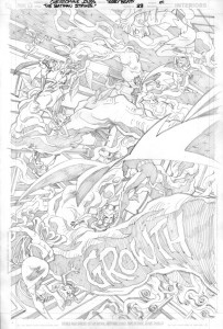 Strikes #33 Title Page pencils Strikes #33 Title Page pencils