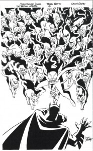 Batman Strikes #13 - cover inks Batman Strikes #13 - cover inks