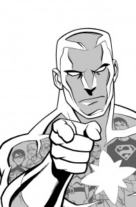 Young Justice #9 - cover shading guide Young Justice #9 - cover shading guide