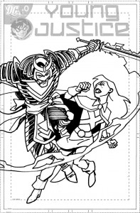 Young Justice #9 - cover sketch a Young Justice #9 - cover sketch a