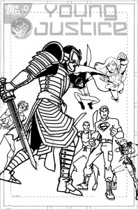 Young Justice #9 - cover sketch d Young Justice #9 - cover sketch d