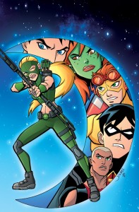 Young Justice #7 cover color Young Justice #7 cover color