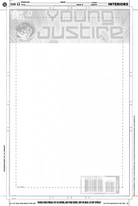 Young Justice cover template prev Cover Template with Logo