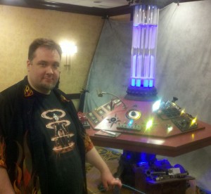 Chris and TARDIS Console Chris and TARDIS Console