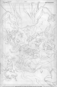Young Justice #14 - Cover Pencils Young Justice #14 - Cover Pencils