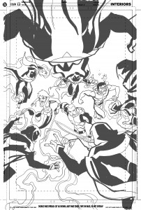 Young Justice #14 - cover rough 1 Young Justice #14 - cover rough 1