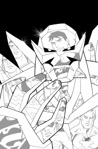 Young Justice #23 cover - inks Young Justice #23 cover - inks