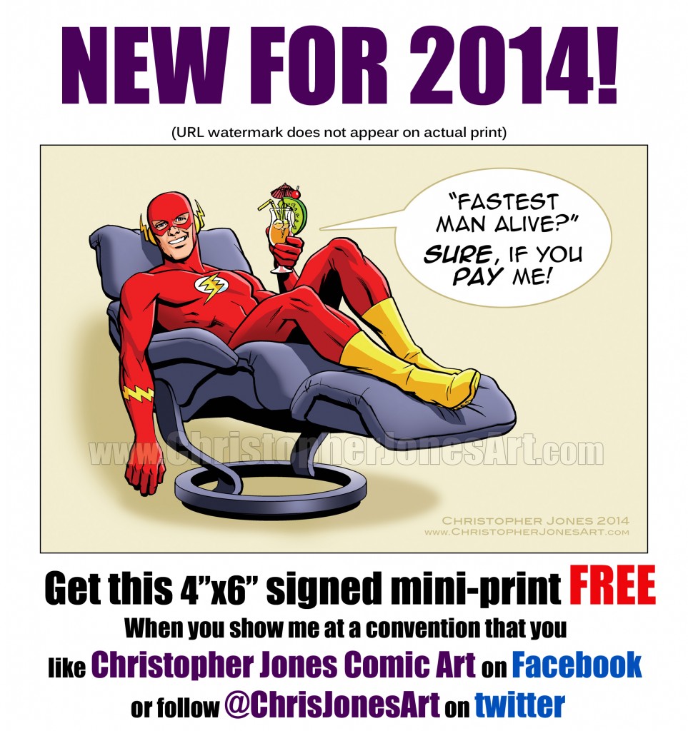 Fastest Man Alive FREE MINI PRINT v2